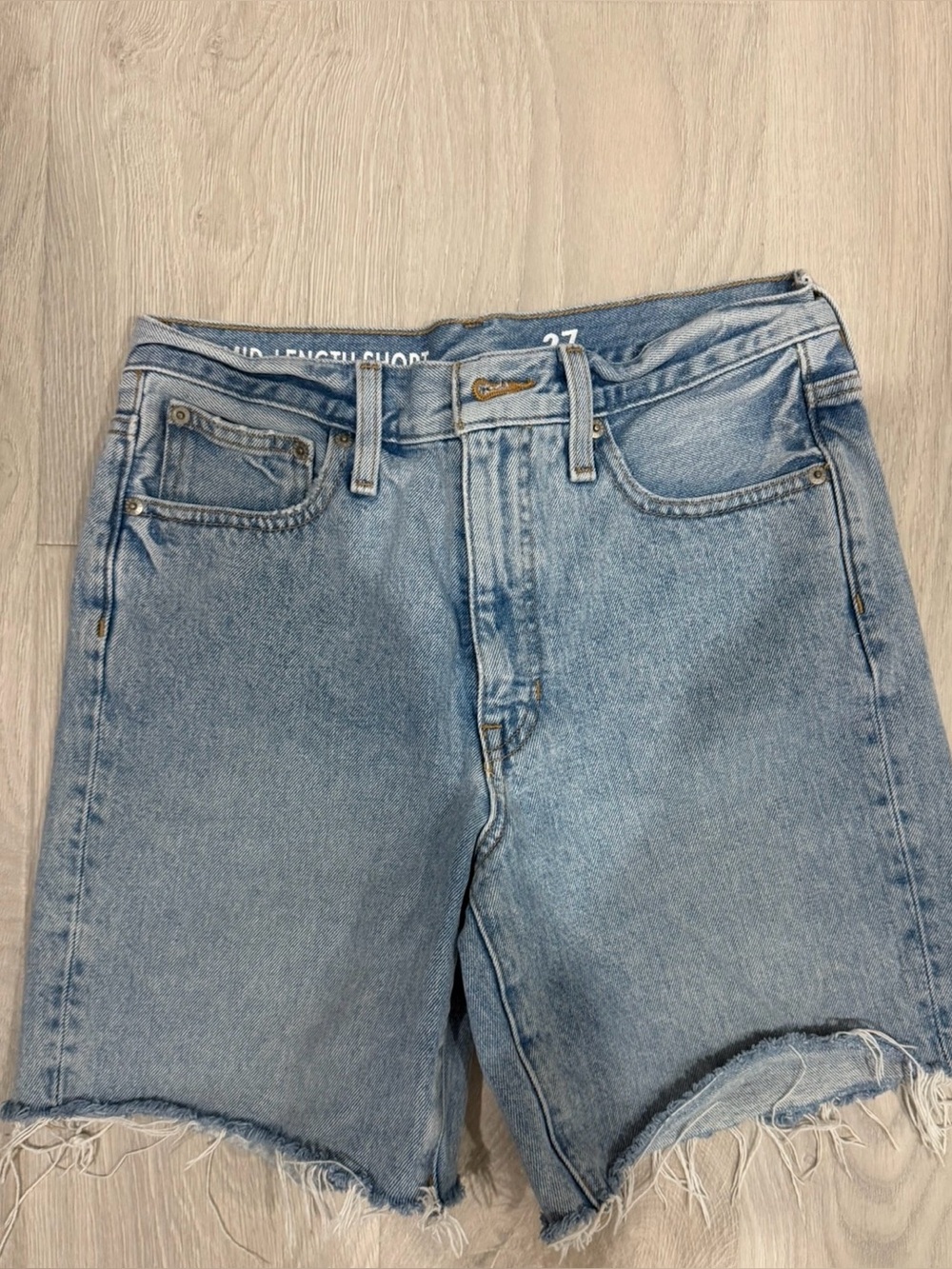 J. Crew Light Blue Denim Boyfriend Shorts